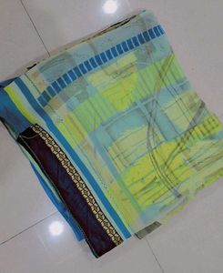 Elegant Striped Saree