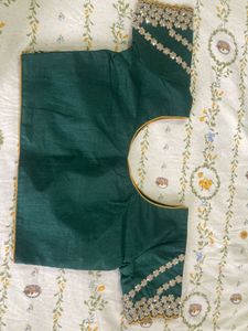 Emerald Green Embellished Blouse