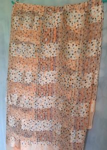 Peach Saree