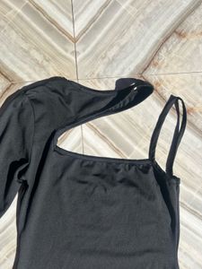 Asymmetrical Black Dress