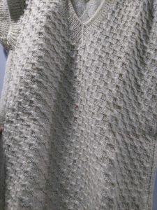 Off-white Handmade Sleeveless Half Sweater