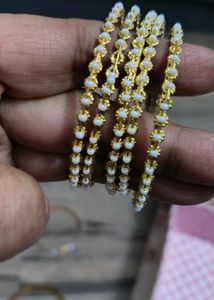 Pearl Bangles - Set of 4