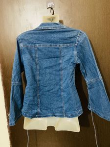 Bell Sleeve Denim Top