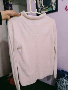 Stylish White Polo Top 🤍