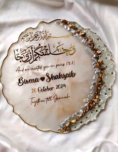 Resin Wedding Plaque &amp; Engagement Platters💍