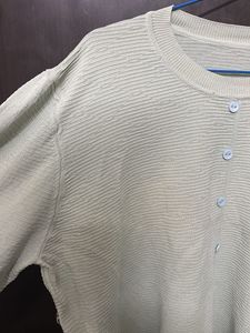 Mint Green Button-Down Top