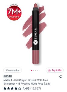 SUGAR Matte As Hell Crayon Lipstick