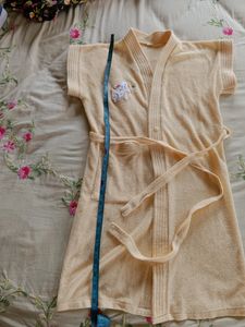 Yellow Bathrobe For Children