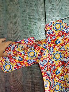 Floral Print Cold Shoulder Dress