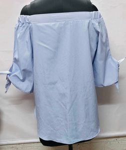 Tops For Rs.99 Only/ Off Shoulder Blue Top M Size