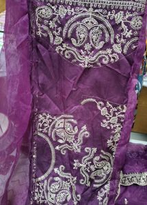 Elegant Purple Saree 🥻 💜