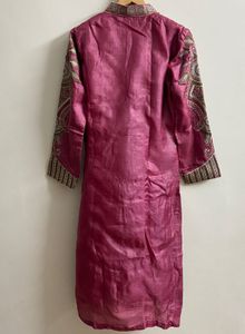 Embroidered silk Kurta