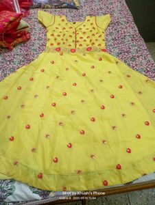 Yellow Embroidered Lehenga Choli