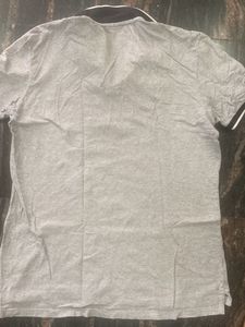 Gray Cotton Blend Shirt