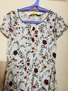 White Floral Avasa Frock