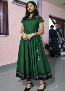Elegant Green Ethnic Dress