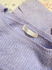 Flowy Sleeves Lavender Sweater