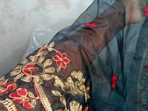 Cotton Like Embroidered Kurti With Bueatiful Embroided Duppata