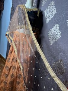 Sider Stone Work Silk Lehanga