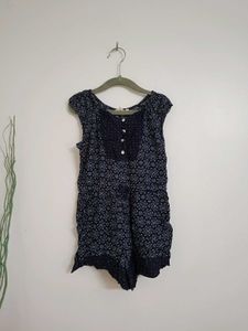 H&M Blue print PlaySuit