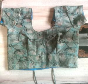 Green Printed Blouse