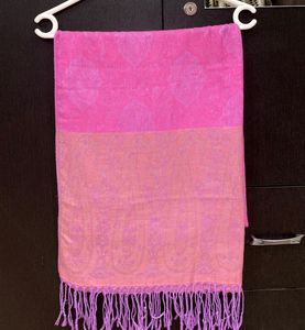 Pink &amp; Peach Paisley Scarf