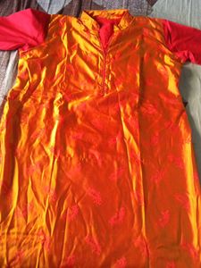 Elegant Orange Kurta