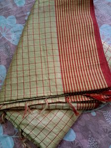 Checked Saree