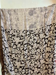 Jungle Printed Kalamkari Saree With Blouse