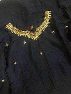 Navy Blue Kurta Set