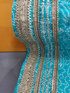 Sky Blue Printed Kurti With Dupatta