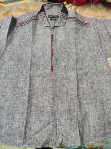 Cotton Linen Designer Shirt For Men 3xl (46)