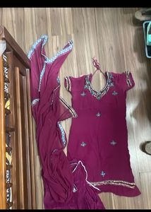 Purple Kurta Set