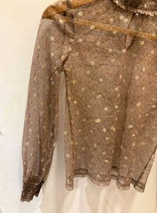 Beautiful  Polka Dot sheer Top