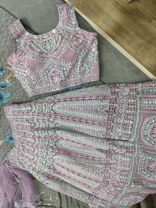 Lavender Heavy Designer Lehenga