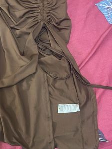 Amazing Brown Party Dress