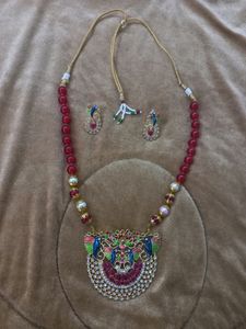 Party Traditional Necklace And Earing