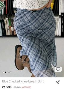 Baby Blue Pinteresty Bow Skirt