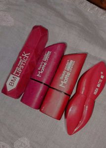 4 Different Shades Lipstick Combo