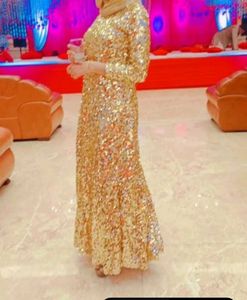 Fish Cut Gown Glitter