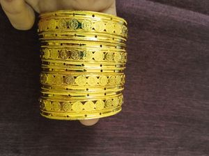 Elegant Gold Bangle Set