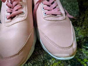 Casual Pink Sneakers with Heels