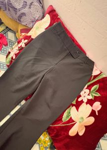 Gray Straight Leg Pants