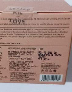 NEW &amp; SEALED Glow Reviving Vitamin C Pink Claymask