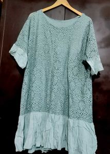 Light Sea Green Lace Top For 46 Bust