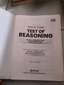 Test of Reasoning - Arihant