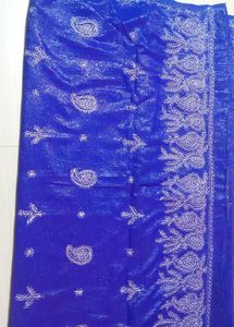 Shimmery Blue Saree With Blouse