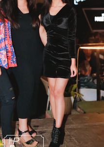 Black Velvet Dress
