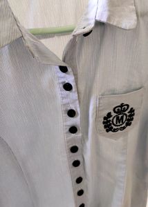Korean Semi Formal Top Short Sleeve