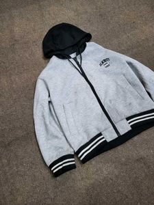 Gray Varsity Hoodie